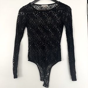 Lace Long-sleeve Bodysuit